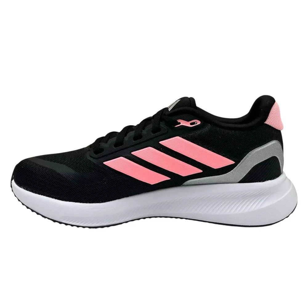 Adidas Runfalcon Youth Girls Running Shoes Size 4 Black-Coral Comfort Sneakers